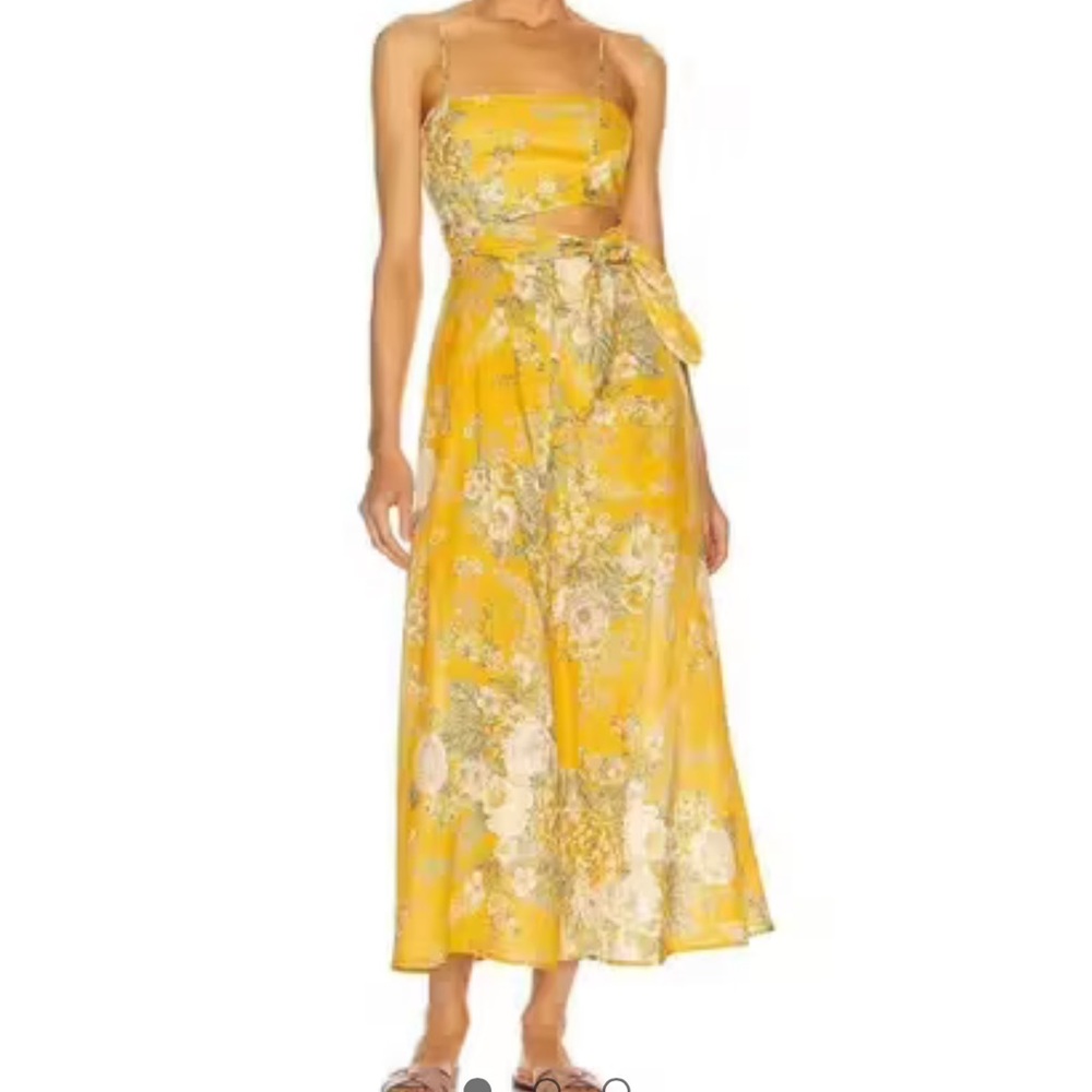 Zimmermann Yellow Floral Dress